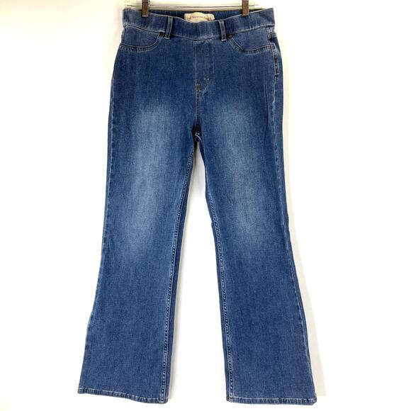 Soft Surroundings Women's Ultimate Denim Pull On Bootcut Jeans Size Medium - Picture 1 of 7